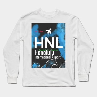 HNL Honolulu airport tag Long Sleeve T-Shirt